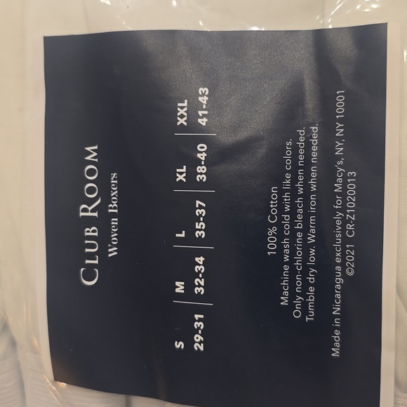 NWT Men's Club Room 4 Pack Woven Boxers in Various Sizes - Picture 3 of 5